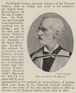 Der verstorbene Sir F. W. Burton von English Photographer
