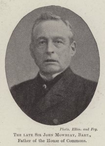 Der verstorbene Sir John Mowbray, Baronet, Vater des Unterhauses von English Photographer