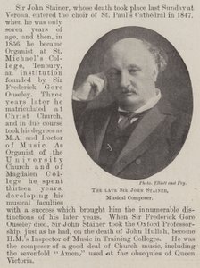 Der verstorbene Sir John Stainer, Musikkomponist von English Photographer