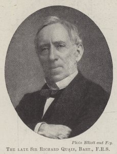 Der verstorbene Sir Richard Quain, Baronet, FRS von English Photographer