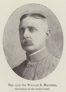 Der verstorbene Sir William E Maxwell, Gouverneur der Goldküste von English Photographer