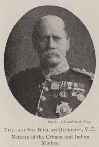 Der verstorbene Sir William Olpherts, VC, Veteran des Krimkriegs und des indischen Aufstands