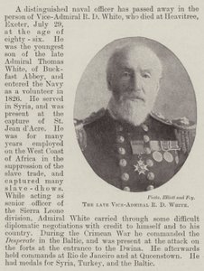 Der verstorbene Vizeadmiral R. D. White von English Photographer