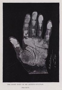 Die rechte Hand von Sir Arthur Sullivan von English Photographer