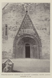 Türöffnung aus dem 12. Jahrhundert der Clonfert-Kathedrale, County Galway, gegründet 558 von English Photographer