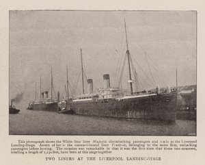 Zwei Liner an der Liverpooler Anlegestelle von English Photographer