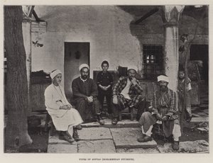 Typen von Softas, mohammedanische Studenten von English Photographer