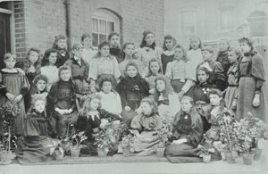 Unbekannte Klasse von Mädchen, 1896