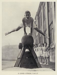 Turnen: Ein guter Sprung (s/w Foto) von English Photographer