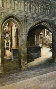 Vorhalle zur Henry VII Kapelle, Westminster Abbey, London von English Photographer
