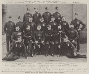 Veteranen von elf Feldzügen, eine angesehene Gruppe der Kings Royal Rifles von English Photographer