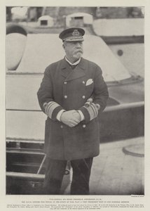Vizeadmiral Sir Henry Frederick Stephenson, KCB, der Marineoffizier, der im Kriegsfall eine sehr wichtige Rolle in unserer nationalen Verteidigung spielen würde von English Photographer