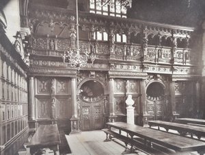 Ansicht des Middle Temple Hall Innenraums, London, 1885 von English Photographer
