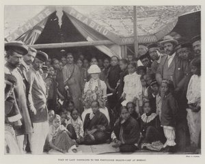 Besuch von Lady Northcote im portugiesischen Gesundheitslager in Bombay von English Photographer