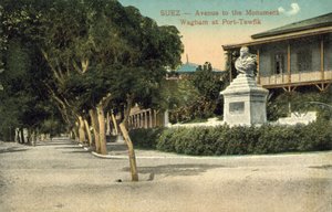 Wagham-Denkmal, Port Taufiq, Suez von English Photographer
