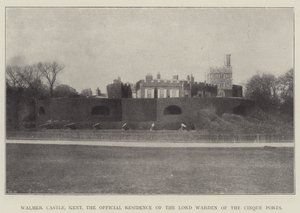 Walmer Castle, Kent, die offizielle Residenz des Lord Warden of the Cinque Ports von English Photographer