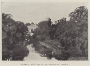 Warwick Castle, der Sitz des Earl of Warwick von English Photographer