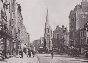 Westminster Bridge Road, mit der Christ Church von English Photographer