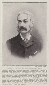 Schriftsteller des Tages, Mr. Andrew Lang von English Photographer