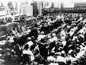 Konferenz des neuen Führers