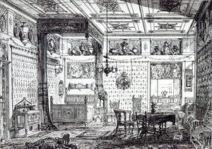 Ein Schlafzimmer, aus 