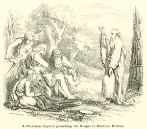 Ein christlicher Gefangener predigt das Evangelium den heidnischen Briten von English School
