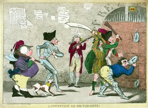 Eine Versammlung der Nicht-Fähigen, veröffentlicht 1787 von English School