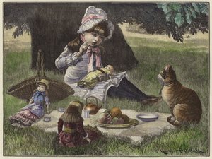 Eine Gartenparty