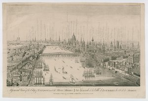 Eine Gesamtansicht der Stadt London von English School
