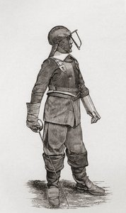Ein Leichtkavallerist aus der Zeit von Oliver Cromwell, aus 