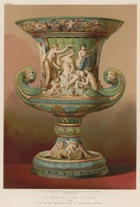 Eine Majolika-Vase aus der Königlichen Manufaktur, Meissen, Sachsen von English School
