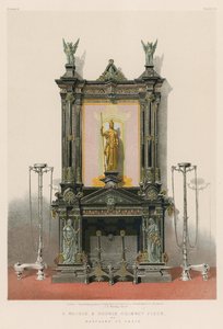 Ein Kamin aus Marmor und Bronze von Marchand, Paris von English School
