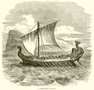 Eine phönizische Galeere von English School