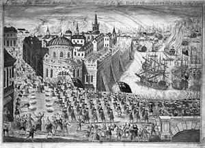 Aussicht auf die Stadt Havanna, eingenommen vom Earl of Albemarle und Sir George Pocock am 13. August 1762