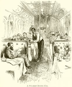 Ein Pullman-Speisewagen von English School