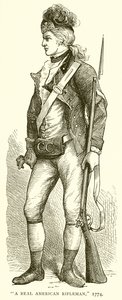 Ein echter amerikanischer Scharfschütze, 1774 von English School