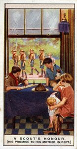 Die Ehre eines Pfadfinders ist vertrauenswürdig, 1929 von English School