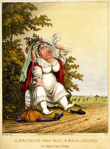 Ein Hundetag & Real Melter auf dem Land, graviert von George Hunt, veröffentlicht von Thomas McLean, London, 1827