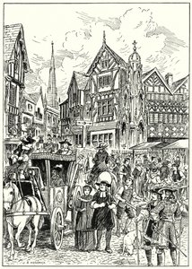 Eine Stuart-Straßenszene von English School