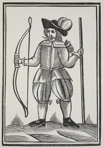 Eine wahre Geschichte von Robin Hood, Illustration aus Chap-books des achtzehnten Jahrhunderts von John Ashton, veröffentlicht 1882 von English School