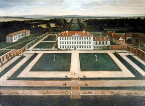 Ansicht von Capesthorne Hall, Cheshire, um 1730