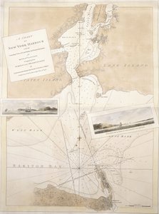 Eine Karte des Hafens von New York, 1774-1779 von English School