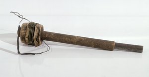 Ein grober Induktor, mit dem Michael Faraday (1791-1867) das Induktionsgesetz entdeckte von English School