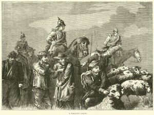 Eine Plünderungspatrouille, Oktober 1870 von English School