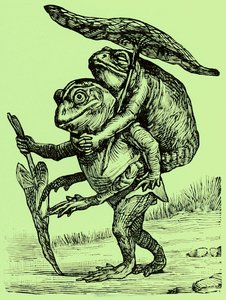 Ein freundlicher Ehemann, Illustration aus Coles Lustiges Bilderbuch (digital verbessert) von English School