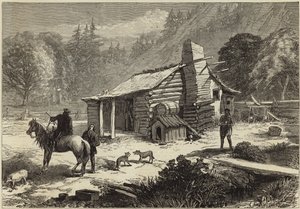 Eine Blockhütte in Kalifornien von English School