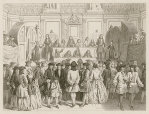 Eine Lotterie; circa 1750 von English School