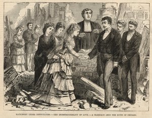Eine Hochzeit in den Ruinen von Chicago von English School