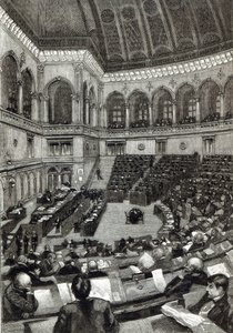 Eine Nachtsitzung in der italienischen Abgeordnetenkammer, aus 