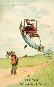 Ein Blick in die Zukunft, Weit weg von der lärmenden Menge (Farblithografie) von English School